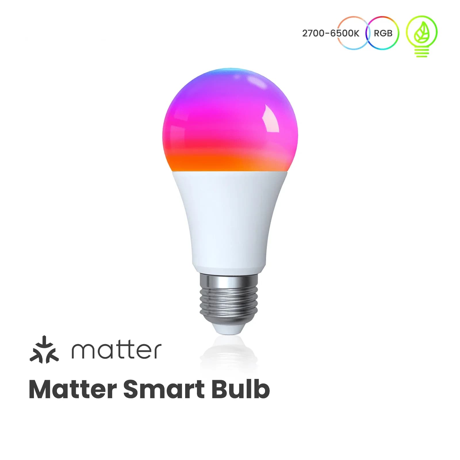 Bombilla inteligente Tuya WiFi E27 RGB